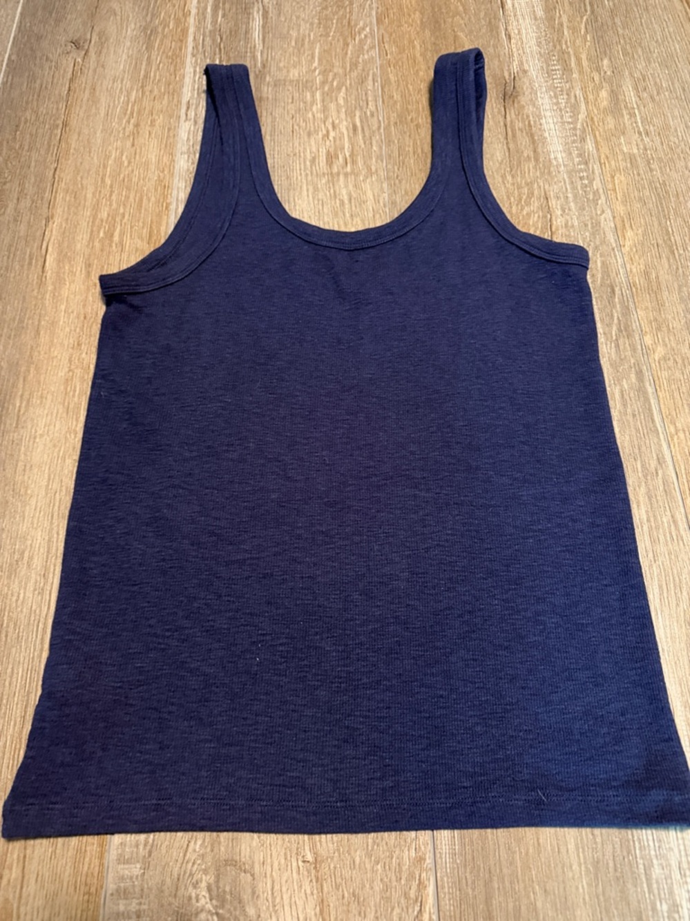 aerie Navy Ribbed Scoop Tank - Picture 4 of 4